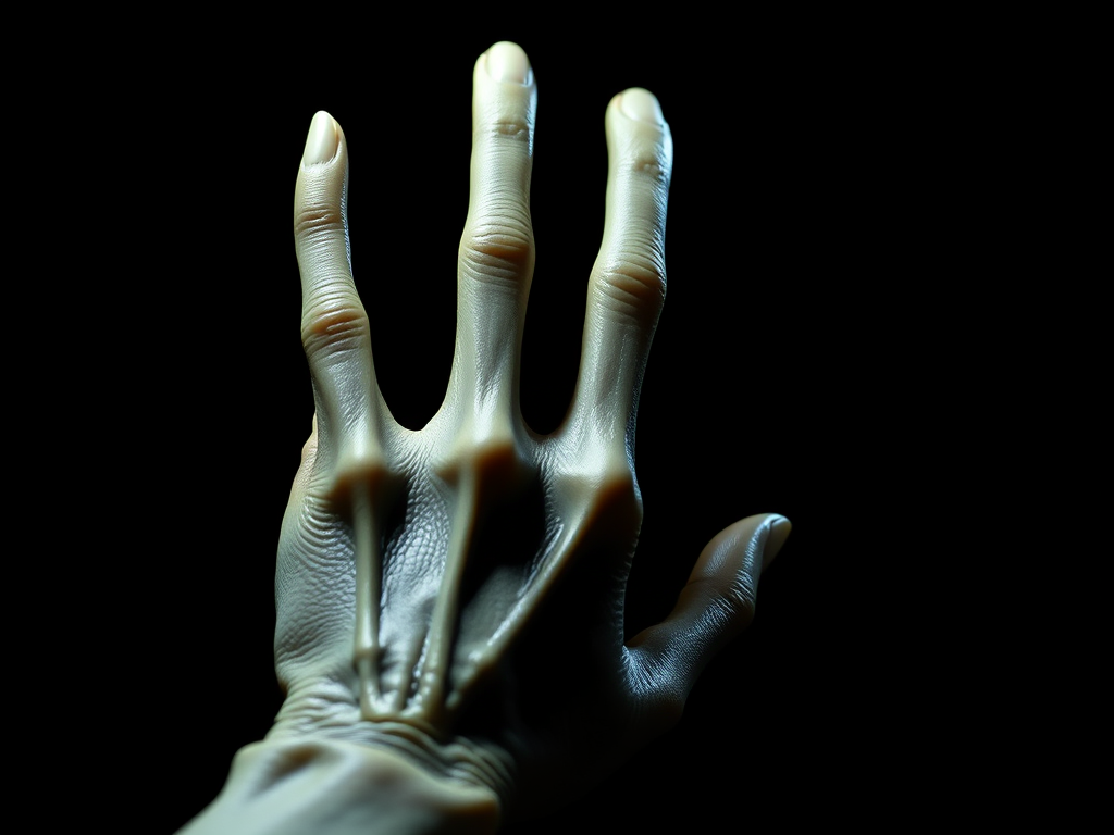 rubbery-alien-hand-with-extra-long-fingers-in-the-dark | Conskipper